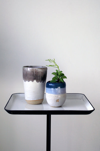 shelf styling with other pots from the collection minimalist style french style natural cream ivory white pot