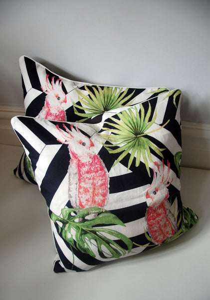 HORACE & HILDA COCKATOO PALM CUSHION