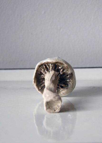 Cream & Grey Ceramic Mushroom