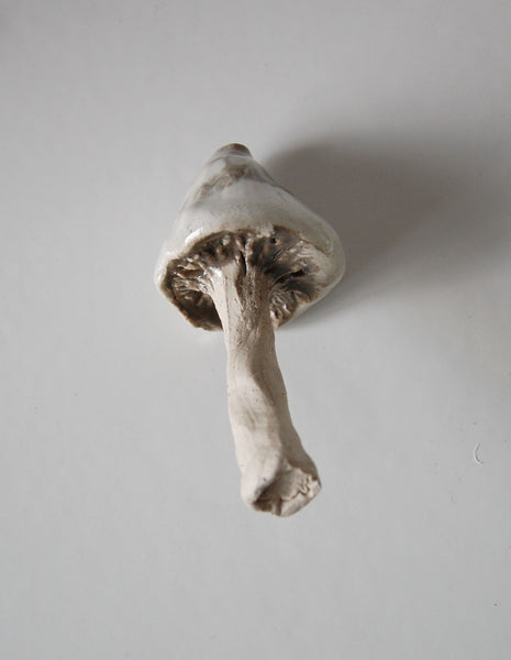 Cream & Grey Ceramic Mushroom