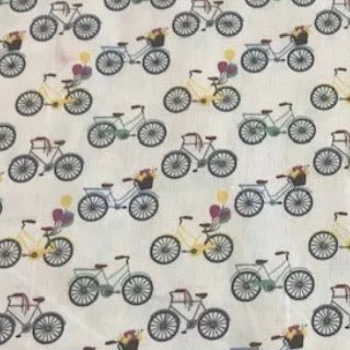 WHITE VINTAGE BICYCLES 3 ply washable face mask / face covering S, M, L